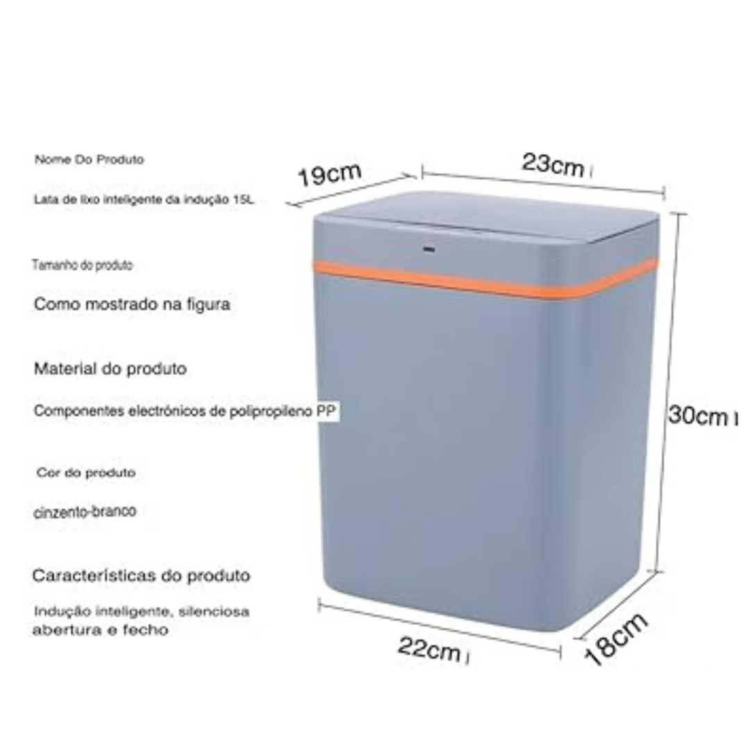 Lixeira Eletrônica com Sensor [15L]