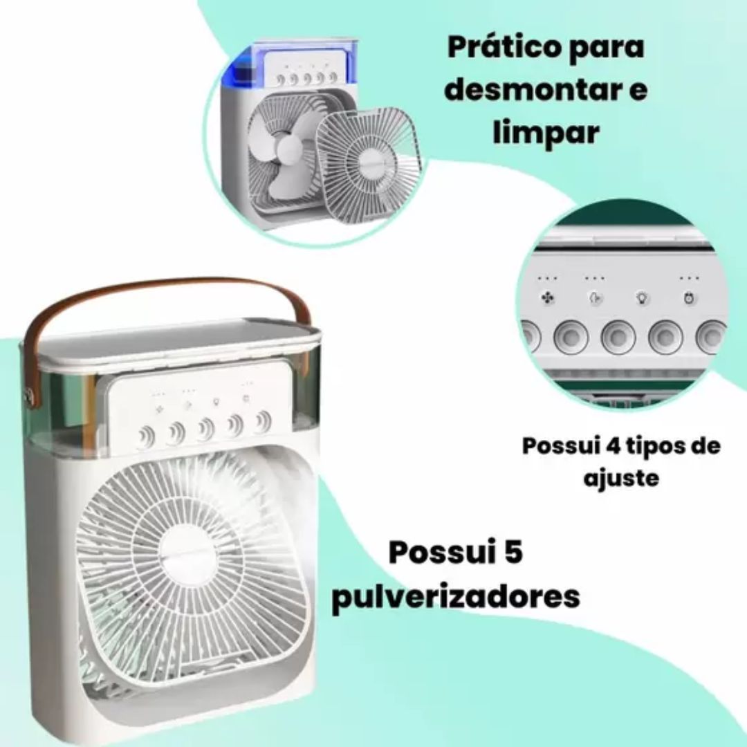 Mini Ventilador com Umidificador